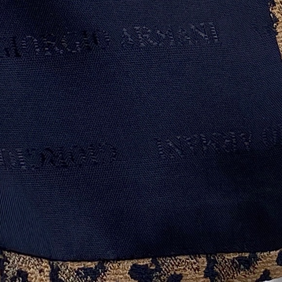 Giorgio Armani Men’s Tie - Tan and Black - Picture 5 of 7